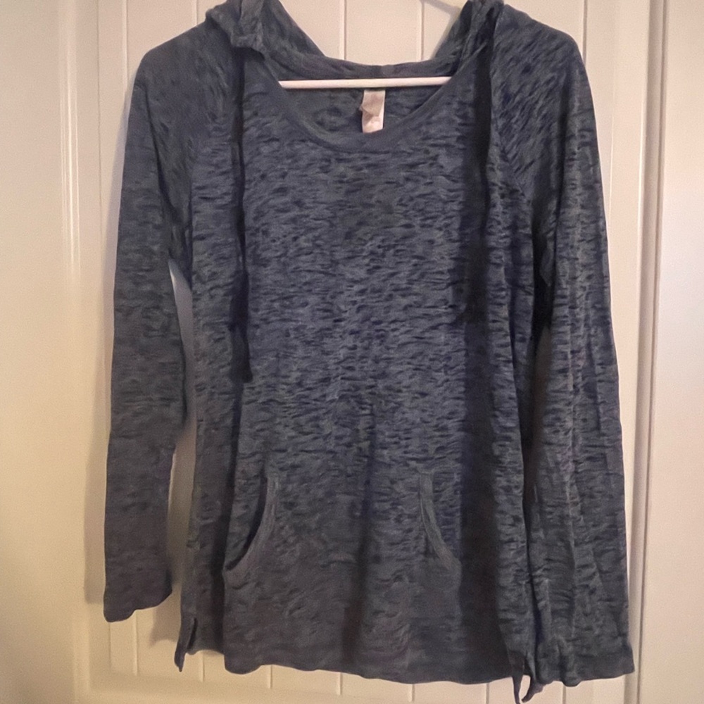 Blue hoodie